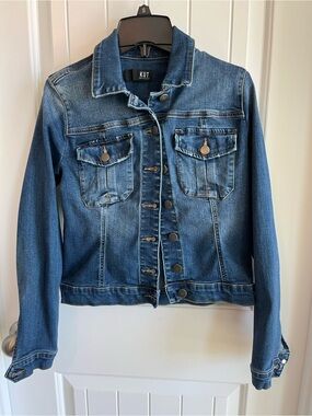 Kut from the Kloth Blue Denim Jean Jacket